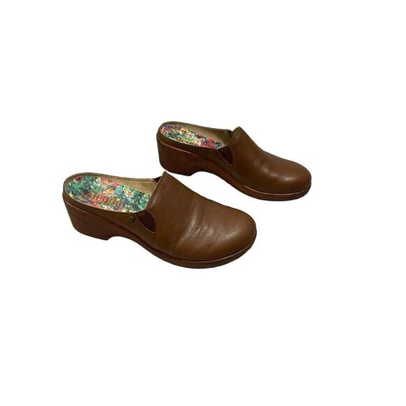 Alegria Leather Clogs Sereniti Aged Cognac Women’s Size 40 US 9.5-10 - Picture 1 of 9